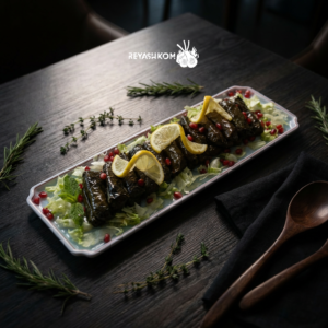 طبق ورق عنب وسط